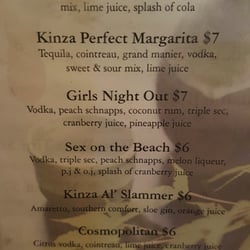 Kinza Japanese Restaurant - Drink specials