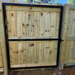 Solid Rock Fencing & Repairs - Custom steel framed gate