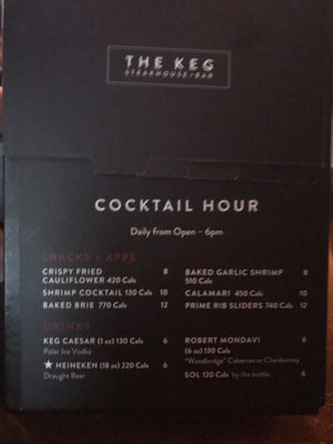 Menu photo 1 The Keg Steakhouse + Bar Toronto, ON