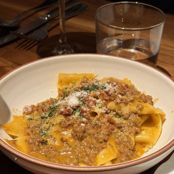 Callie - Pappardelle with duck & duroc sausage ragu - Mediterranean Near Me - San Diego, California
