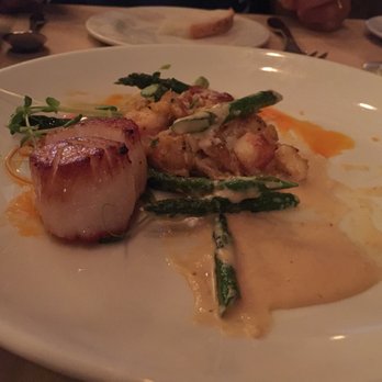 Bridgets Steakhouse - Scallop crab cake and asparagus appetizer - Steakhouses Near Me - Ambler, Pennsylvania Bridgets Steakhouse - Scallop crab cake and asparagus appetizer - Steakhouses Near Me - Ambler, Pennsylvania