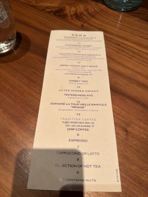 Menu photo 3 SERA Honolulu, HI