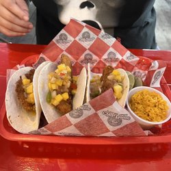 The Crab House - Fish tacos with mango salsa