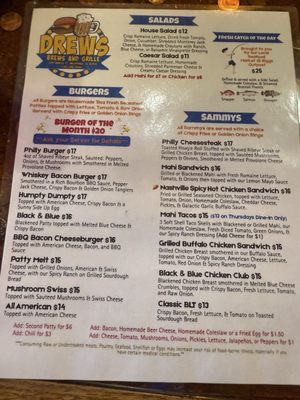 Menu photo 4 Drews Brews And Grille Melbourne, FL