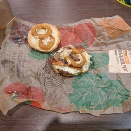 Putting the "Junior" in Whopper Junior.