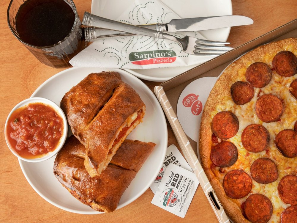 Food from Sarpino's Pizzeria Richmond Heights