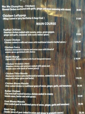 Menu photo 5 Chawla's Brampton, ON