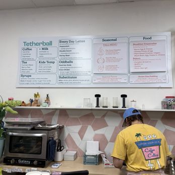 Tetherball Coffee - Wall menu - Coffee & Tea Near Me - Jacksonville, Florida
