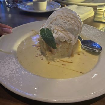 Yard House - Bread Pudding with Cr-me Anglaise - New American Near Me - Troy, Michigan Yard House - Bread Pudding with Cr-me Anglaise - New American Near Me - Troy, Michigan