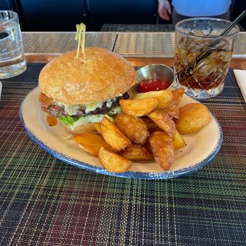 The Table - Burger and fries with whiskey. - New American Near Me - San Jose, California The Table - Burger and fries with whiskey. - New American Near Me - San Jose, California