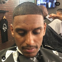 Bald fade with a line up