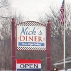 Nick's - The newly sign at Diner's Diner (Former Miller's), 3 Miles East of Huntingdon, PA