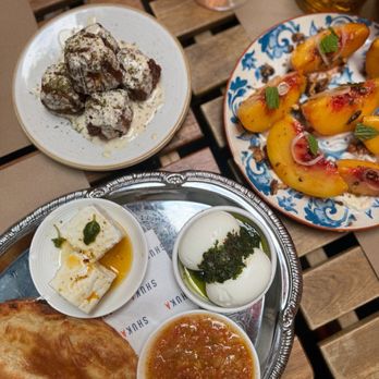 Shuka - Malawach, Fried Halloumi, & Summer Peach - Mediterranean Near Me - New York, New York