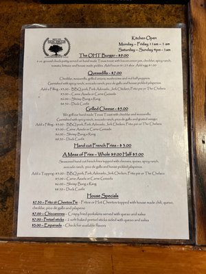 Menu photo 4 Oak Hills Tavern San Antonio, TX Menu photo 4 Oak Hills Tavern San Antonio, TX