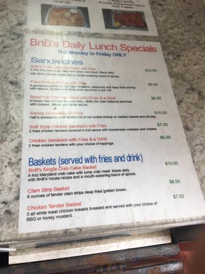 Menu photo 5 BnB Seafood Elkton, MD