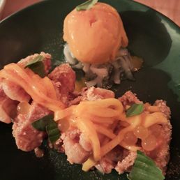 Mochi Waffles with Mango