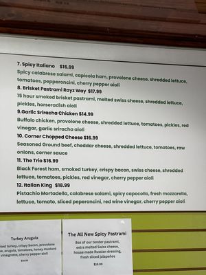 Menu photo 8 Corner Sandwiches Glendale, CA Menu photo 8 Corner Sandwiches Glendale, CA