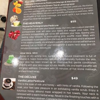 Allure Nails & Spa - Menu - Nail Salons Near Me - Flower Mound, Texas
