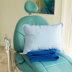 Keyzer Family Dentistry - Yes, that's a real pillow and blanket - and you can ask for one anytime.