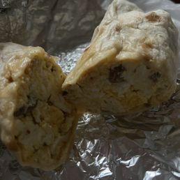 Breakfast burrito - all egg no meat no cheese and flavorless Breakfast burrito - all egg no meat no cheese and flavorless