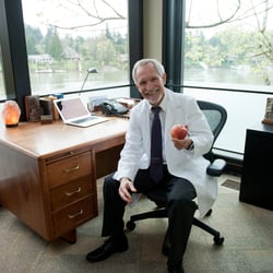 Oregon Regenerative Medicine - Dr. Peterson in his office overlooking the water.