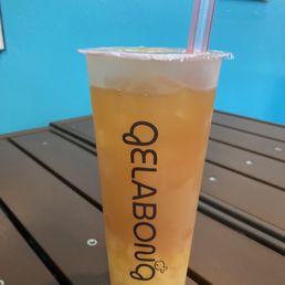 Peach Oolong with Mango Jelly Peach Oolong with Mango Jelly
