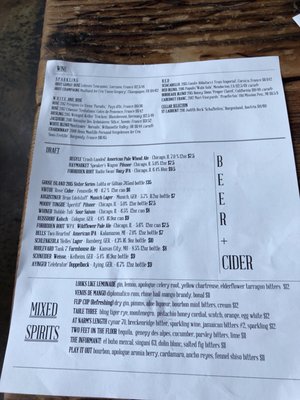 Menu photo 7 Table, Donkey and Stick Chicago, IL