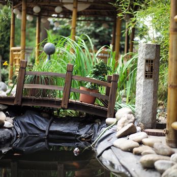 Thairestaurant Orchidee - We love our new wooden pond bridge - Thai Near Me - Nuremberg, BY Thairestaurant Orchidee - We love our new wooden pond bridge - Thai Near Me - Nuremberg, BY