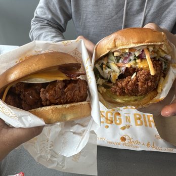 Egg N Bird - Nashville Hot Sandwich and classic Bacon, Egg & Cheese Biscuit - Chicken Shop Near Me - Plano, Texas