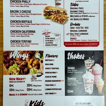 Charleys Cheesesteaks - Cheesesteaks Near Me - Loganville, Georgia