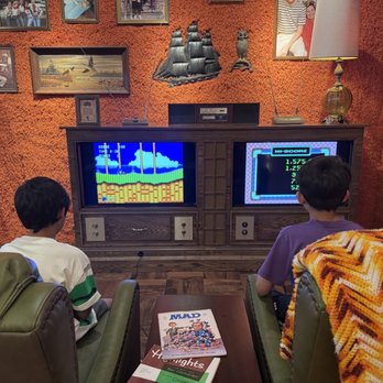 Pins Mechanical - Very groovy vintage room with OG Sega games. - Bowling Near Me - Austin, Texas