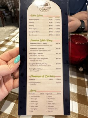 Menu photo 2 Casa D’Italia Tupelo, MS Menu photo 2 Casa D’Italia Tupelo, MS