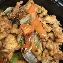 burnt cashew nut chicken