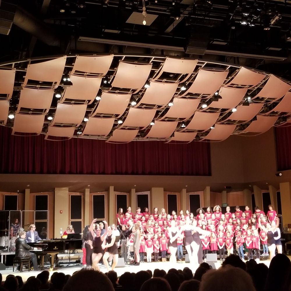 Coastal Music Studios - The choir along with ensemble and dancers from Cadance Dance, performing on stage at the Christmas4kidz show. - Musical Instruments & Teachers Near Me - Oceanside, California Coastal Music Studios - The choir along with ensemble and dancers from Cadance Dance, performing on stage at the Christmas4kidz show. - Musical Instruments & Teachers Near Me - Oceanside, California