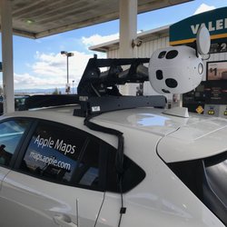 Valero Gas Station - Little Robo-bunny camera on Apple Maps car at Greenfield Valero