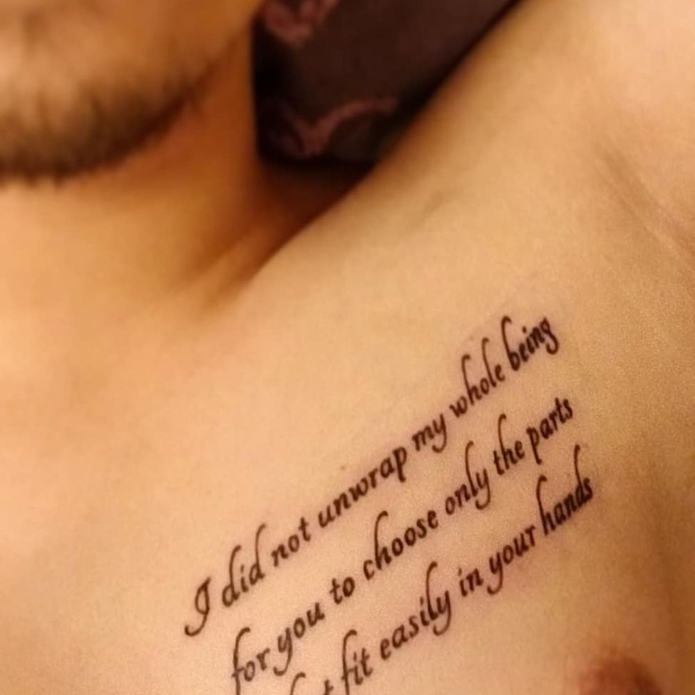 Massive Tattoo Studio - Lettering is clean and detailed - Tattoo Near Me - Las Vegas, Nevada