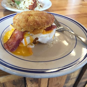 Handsome Biscuit - The Shorty with bacon - Breakfast & Brunch Near Me - Norfolk, Virginia