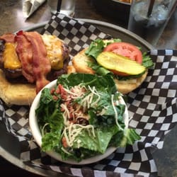 Begbie's Bar & Bistro - Begbie burger with Caesar salad