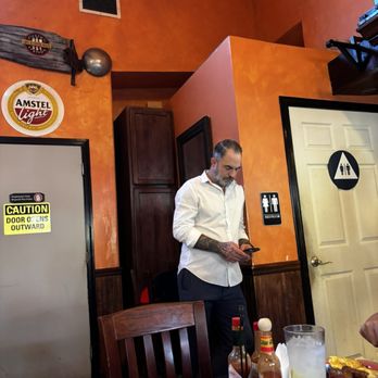 The Filling Station Cafe - Bizarre location for restroom. Should consider closing off this entrance and putting a door on the other side. - Breakfast & Brunch Near Me - Orange, California