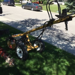 Rogers Rent-All - Power auger after the dirty work