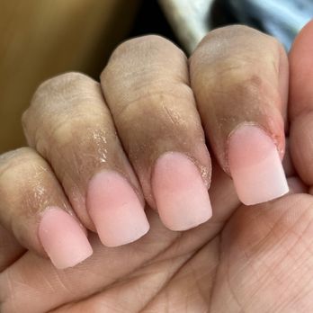 California Nails - Horrible application of acrylic powder . - Nail Salons Near Me - Concord, California