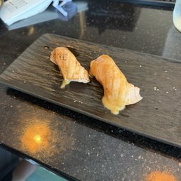 Seared salmon belly Seared salmon belly