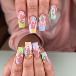 American Nail & Spa - Cute nails we did for spring.