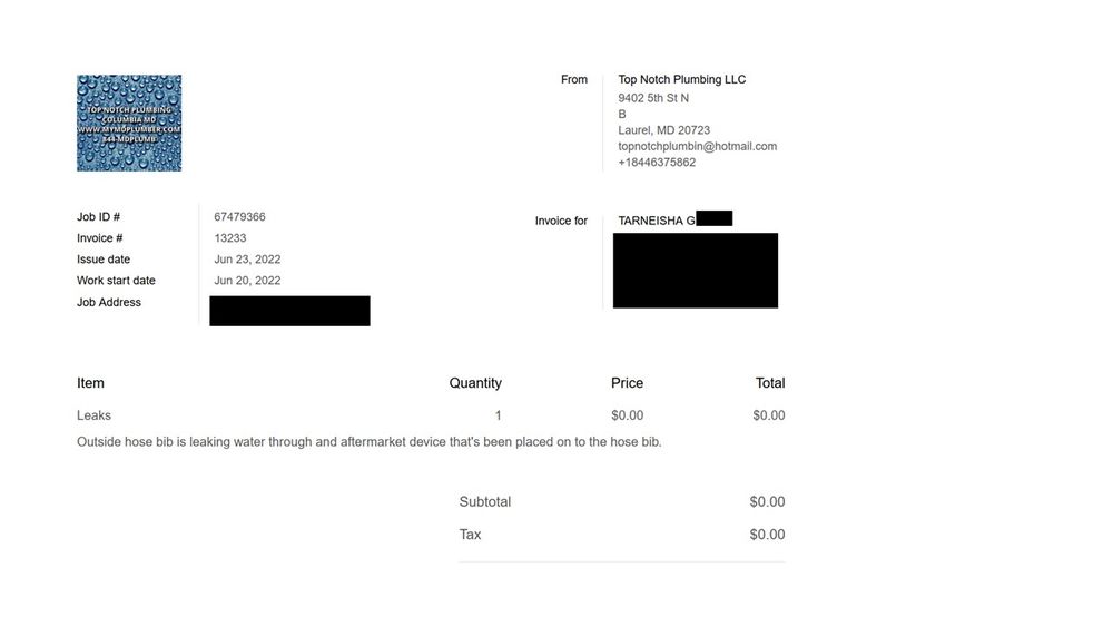 Slide of Top Notch Plumbing