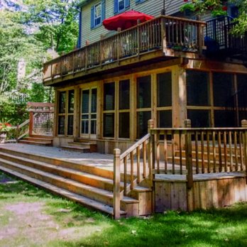 Handy 911 - Beautiful backyard oasis. Cedar deck and screened in porch. - General Contractors Near Me Handy 911 - Beautiful backyard oasis. Cedar deck and screened in porch. - General Contractors Near Me