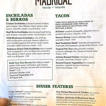Cocina Madrigal - Menu - Tacos Near Me - Phoenix, Arizona Cocina Madrigal - Menu - Tacos Near Me - Phoenix, Arizona