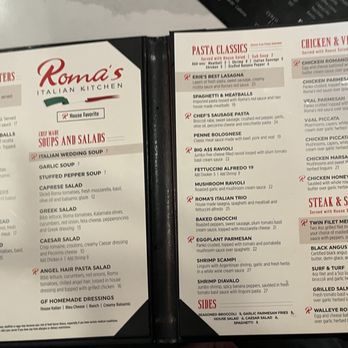 Roma's Italian Kitchen - Menu - Italian Near Me - Erie, Pennsylvania Roma's Italian Kitchen - Menu - Italian Near Me - Erie, Pennsylvania