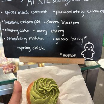 Good Doughnuts & Cafe - Penn Quarter - Mini Strawberry matcha donut filled with strawberry cream - Cafes Near Me - Washington, DC, District of Columbia Good Doughnuts & Cafe - Penn Quarter - Mini Strawberry matcha donut filled with strawberry cream - Cafes Near Me - Washington, DC, District of Columbia