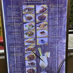 La Cecilia - Outside menu