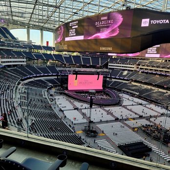 SoFi Stadium - Jul 12: View from the Section 3xx walkway - Stadiums & Arenas Near Me - Inglewood, California SoFi Stadium - Jul 12: View from the Section 3xx walkway - Stadiums & Arenas Near Me - Inglewood, California